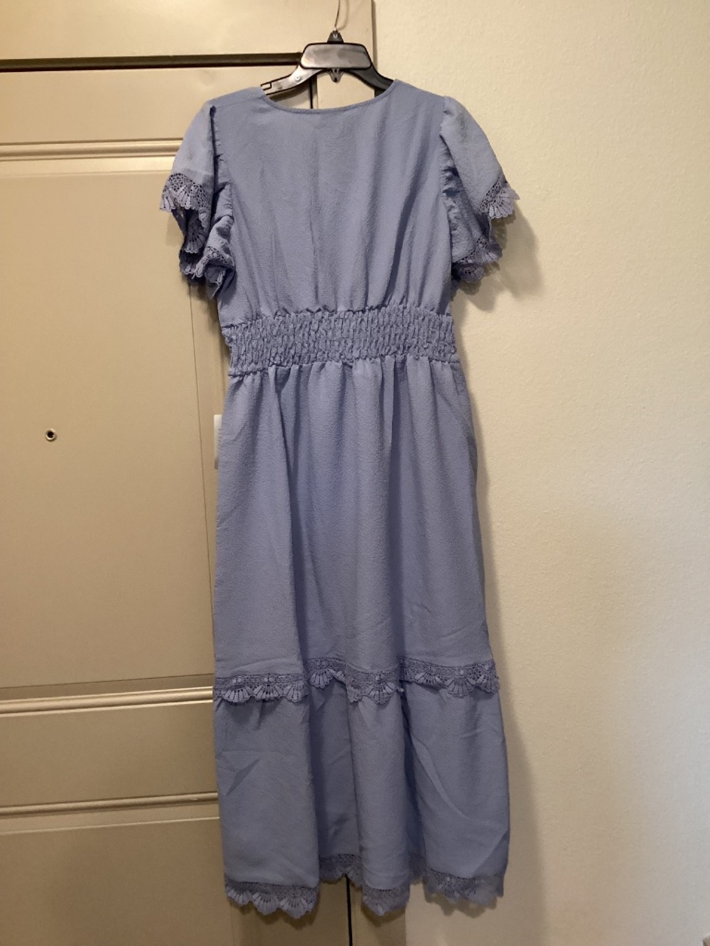 Bobeau Lace Flutter Sleeve Maxi Dress, size XL - Picture 6 of 13